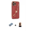 iPhone 13 Pro Max Kılıf Nova Işık Prime - Şeffaf Maxco Cam Ekran Koruyucu + Shine Kamera Lens Koruma Cam - PE