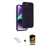 iPhone 14 Kılıf Vadi Çizgi Prime - Siyah Buffer Cam Ekran Koruyucu + Diamond Kamera Lens - SABE