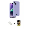 iPhone 14 Kılıf Vadi Çizgi Prime - Siyah Buffer Cam Ekran Koruyucu + Diamond Kamera Lens - SABE