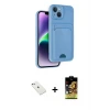 iPhone 14 Kılıf Vadi Çizgi Prime - Siyah Buffer Cam Ekran Koruyucu + Diamond Kamera Lens - SABE