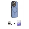 iPhone 14 Pro Max Kılıf Eksen Işık Prime - Siyah Bilvis 5in1 5D Magic Hayalet Cam Ekran Koruyucu + Bilvis Titan Kamera Lens - GD