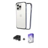 iPhone 14 Pro Max Kılıf Pusula Asil Koleksiyonu - Siyah Bilvis 5in1 3D Magic Cam Ekran Koruyucu + Raze Metal Kamera Lens - GS