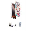 iPhone 15 Kılıf Siluet Doku - Siyah Joko Magic 5D Cam + Bilvis Titan Kamera Lens - SABE