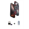 iPhone 15 Kılıf Siluet Doku - Siyah Joko Magic 5D Cam + Bilvis Titan Kamera Lens - SABE