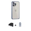 iPhone 15 Pro Max Kılıf Eksen Form Serisi - Siyah Joko Magic 5D Cam + Raze Metal Kamera Lens - LT