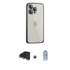 iPhone 15 Pro Max Kılıf Eksen Form Serisi - Siyah Joko Magic 5D Cam + Raze Metal Kamera Lens - LT