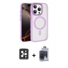 iPhone 15 Pro Max Kılıf Kıvılcım Prime - Siyah Vanessa Magic Cam + PVD Metal Kamera Lens - SH
