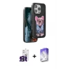 iPhone 16 Pro Max Kılıf İz Minimal Koleksiyonu - Siyah Bilvis 5in1 3D Magic Cam Ekran Koruyucu + Bilvis Titan Kamera Lens - SH