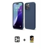 iPhone 16 Pro Max Kılıf Kozmos Yansıma Özel Seri - Siyah Buffer Cam Ekran Koruyucu + PVD Metal Kamera Lens - GS