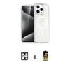 iPhone 16 Pro Max Kılıf Nova Asil Prime - Siyah Buffer Cam Ekran Koruyucu + PVD Metal Kamera Lens - GS