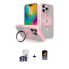iPhone 16 Pro Max Kılıf Nova Minimal Serisi - Siyah Buffer Hayalet Cam Ekran Koruyucu + Bilvis Titan Kamera Lens - GS