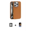iPhone 16 Pro Max Kılıf Zirve Modern Prime - Siyah Buffer Hayalet Cam Ekran Koruyucu + PVD Metal Kamera Lens - GS