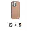 iPhone 16 Pro Max Kılıf Zirve Modern Prime - Siyah Buffer Hayalet Cam Ekran Koruyucu + PVD Metal Kamera Lens - GS