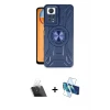 Redmi Note 12 Pro 4G Kılıf Nova Yansıma Prime - Siyah 3D Antistatik Seramik Nano Ekran Koruyucu + Kamera Lens Koruma Cam - SF