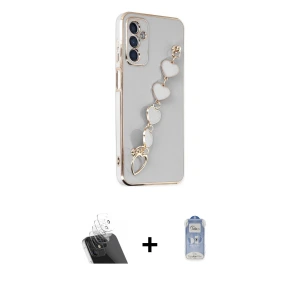 Galaxy A14 4G Kılıf Nova Işık Prime - Siyah Joko Magic 5D Cam + Kamera Lens Koruma Cam - SF