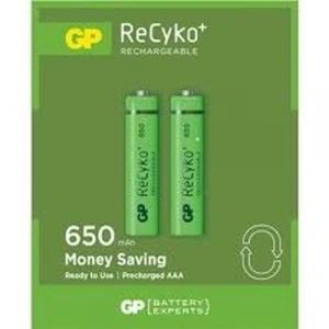 Gp Recyko 650mah Aaa Şarjlı İnce Pil 63c092  2li Kart