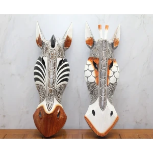 ieg™ Ahşap Duvara Asmalı Maske Zebra
