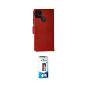 ieg™ C25 Kılıf Siluet Işık Serisi - Siyah 5D Eko Cam Ekran Koruyucu