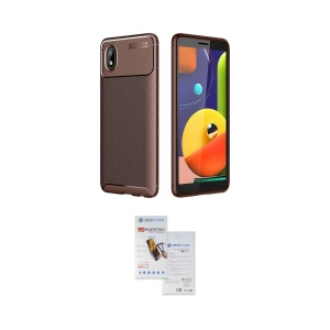 ieg™ Galaxy A01 Core Kılıf Eksen Form Prime - Siyah Seramik Nano Ekran Koruyucu