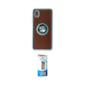 ieg™ Galaxy A01 Core Kılıf Yörünge Çizgi - Siyah 5D Eko Cam Ekran Koruyucu