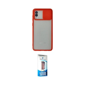 ieg™ Galaxy A02 Kılıf Vadi Çizgi - Siyah 5D Eko Cam Ekran Koruyucu