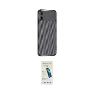 ieg™ Galaxy A05 Kılıf Eksen Form Prime - Şeffaf Pasifik Cam Ekran Koruyucu