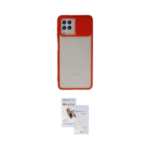 ieg™ Galaxy A22 Kılıf Vadi Çizgi - Siyah Seramik Nano Ekran Koruyucu