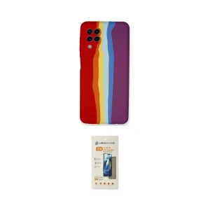 ieg™ Galaxy A22 Kılıf Yadigar Çizgi - Siyah 6D Mat Seramik Hayalet Nano Ekran Koruyucu