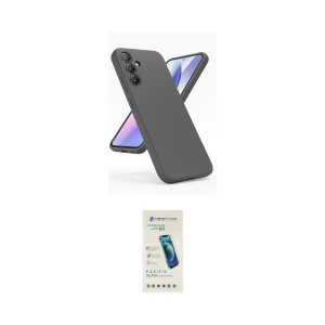 ieg™ Galaxy A24 4G Kılıf Kozmos Yansıma Özel Seri - Şeffaf Pasifik Cam Ekran Koruyucu