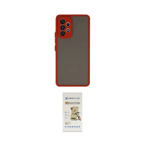 ieg™ Galaxy A33 5G Kılıf Ahenk Çizgi Serisi - Siyah Mat Seramik Nano Ekran Koruyucu