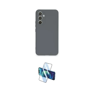 ieg™ Galaxy A54 5G Kılıf Ahenk Serisi - Siyah 3D Antistatik Cam Ekran Koruyucu