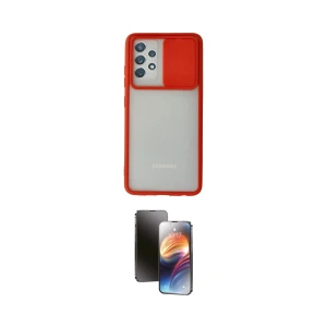 ieg™ Galaxy A72 Kılıf Vadi Çizgi - Siyah 3D Antistatik Mat Seramik Nano Ekran Koruyucu