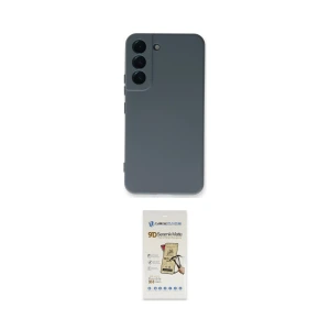ieg™ Galaxy S22 Plus Kılıf Ahenk Serisi - Siyah Mat Seramik Nano Ekran Koruyucu