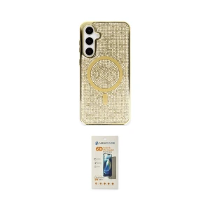 ieg™ Galaxy S23 Kılıf Eksen Çizgi - Siyah 6D Mat Seramik Hayalet Nano Ekran Koruyucu