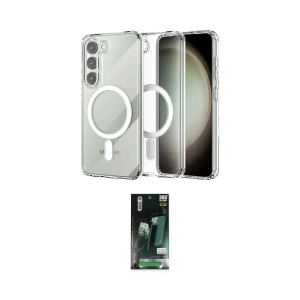 ieg™ Galaxy S23 Plus Kılıf Ahenk Yansıma Prime - Siyah 360 Mat Full Body Arka Koruyucu