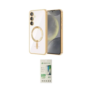 ieg™ Galaxy S23 Plus Kılıf Nova Işık Özel Seri - Siyah 20D Premium Cam Ekran Koruyucu