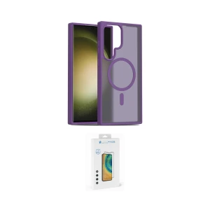 ieg™ Galaxy S23 Ultra Kılıf Siluet Minimal Prime - Şeffaf Polymer Nano Ekran Koruyucu