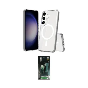 ieg™ Galaxy S24 Kılıf Ahenk Yansıma Prime - Siyah 360 Mat Full Body Arka Koruyucu