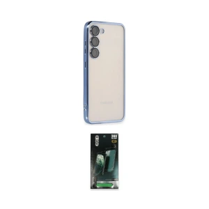 ieg™ Galaxy S24 Kılıf Vadi Minimal - Siyah 360 Mat Full Body Arka Koruyucu