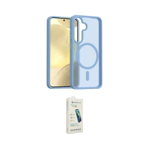ieg™ Galaxy S25 FE Kılıf Siluet Minimal Prime - Şeffaf Pasifik Cam Ekran Koruyucu