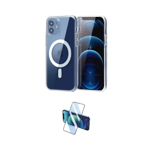 ieg™ iPhone 11 Kılıf Ahenk Minimal Serisi - Siyah 3D Antistatik Seramik Nano Ekran Koruyucu
