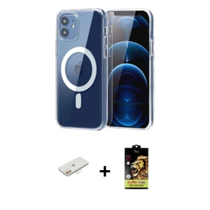 ieg™ iPhone 11 Kılıf Ahenk Minimal Serisi - Siyah Buffer Cam Ekran Koruyucu + Renkli Kamera Lens Koruma Cam - YL