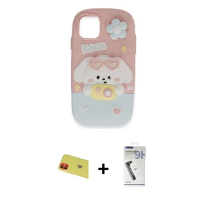 ieg™ iPhone 11 Kılıf Akış Yansıma - Şeffaf Uv Polymer Nano Ekran Koruyucu + Rainbow Kamera Lens Koruma Cam - KI