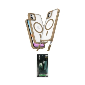 ieg™ iPhone 11 Kılıf Atlas Doku Koleksiyonu - Şeffaf 360 Full Body Arka Koruyucu