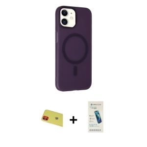 ieg™ iPhone 11 Kılıf Çekirdek Modern Prime - Şeffaf Pasifik Cam Ekran Koruyucu + Rainbow Kamera Lens Koruma Cam - KI