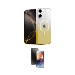 ieg™ iPhone 11 Kılıf Eksen Minimal Özel Seri - Siyah 3D Antistatik Mat Seramik Nano Ekran Koruyucu
