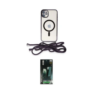 ieg™ iPhone 11 Kılıf Eksen Özel Seri - Siyah 360 Mat Full Body Arka Koruyucu