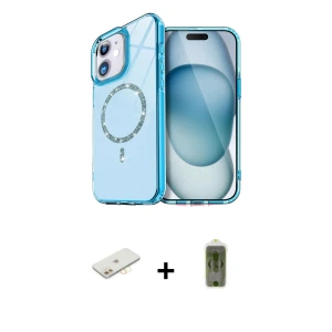 ieg™ iPhone 11 Kılıf Kıvılcım Form Prime - Siyah Joko Magic 5D Hayalet Cam + Renkli Kamera Lens Koruma Cam - SI