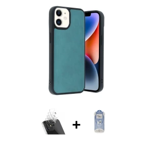 ieg™ iPhone 11 Kılıf Kıvılcım Işık Serisi - Siyah Joko Magic 5D Cam + Kamera Lens Koruma Cam - SF
