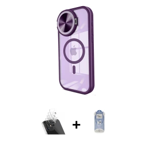 ieg™ iPhone 11 Kılıf Kıvılcım Modern Koleksiyonu - Siyah Joko Magic 5D Cam + Kamera Lens Koruma Cam - SF